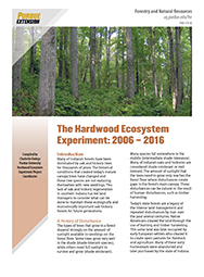 The Hardwood Ecosystem Experiment: 2006-2016 publication first page